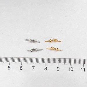 Colgante de Plata S925 con Doble Perla y Conexión de Cuentas Extendida, Accesorio para Pendientes de Perlas de Plata y Oro - Product Image 3