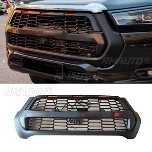 <b>For</b> Toyota Hilux REVO 2021-2023 GR Style Car LED Bumper <b>Grill</b> Decorative Racing Grille Body Kit Front Bumper <b>Grill</b> Exterior - Product Image 3