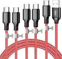 Câble de charge rapide USB 2.0 vers Type C coloré, câble de charge USB C tressé en nylon, câble de synchronisation de données pour téléphone portable