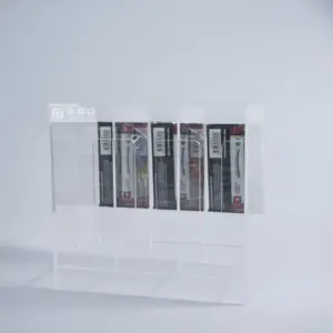 Fournisseur Distributeur de cartes à jouer en acrylique transparent à 3 fentes pour la collection TCG pour l'affichage uniquement