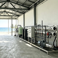 Usine de dessalement d'eau de mer par osmose inverse 5000 L/H, 100T/J, équipement de filtration d'eau potable RO pour hôtel insulaire