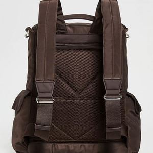 Unisex Fashion Letter Nylon <b>Backpack</b> Outdoor Sports Multiple Pockets Waterproof <b>Drawstring</b> Closure Custom Logo Large Capacity - Product Image 4