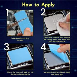 แผ่นความร้อนซิลิโคนเหนี่ยวนำความร้อน,GPU CPU ปรับขนาดได้6M/MK 12W/Mk 15W/Mk 20W/Mk - Product Image 4