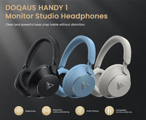 DOQAUS <span class=keywords><strong>Casque</strong></span> d'écoute Handy 1 Wire <span class=keywords><strong>Casque</strong></span> avec MIC <span class=keywords><strong>Casque</strong></span> d'écoute filaire <span class=keywords><strong>Casque</strong></span> de surveillance <span class=keywords><strong>audio</strong></span> professionnel <span class=keywords><strong>Casque</strong></span> de cou pour DJ - Product Image 6
