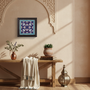 Azulejo Turco Pintado a Mano con Marco de Cerámica - Product Image 3