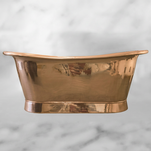 Bañera de Cobre Independiente, Hecha a Mano, Ovalada, Metálica, Decorativa, para Hogar, Baño, Spa, Hotel - Product Image 1