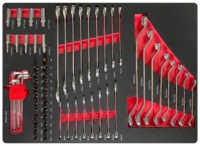 Juego de Herramientas Manuales CRV de 201 Piezas con Bandeja de Almacenamiento EVA, Kit de Herramientas Combinadas Completo para Garaje, Taller, Reparaciones del Hogar