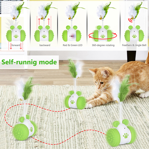 Interaktives Q7 Katzenspielzeug Intelligentes Selbstrollendes Katzenspielzeug mit Laser Automatischer Intelligenter Massagegerät - Product Image 2