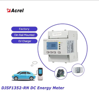 Medidor de Energía Monofásico CC DJSF1352 1000V RS485 para Carga de Vehículos Eléctricos, Montaje en Riel DIN