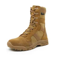 Chaussures de l'armée professionnelles pour hommes, bottes de combat respirantes en cuir