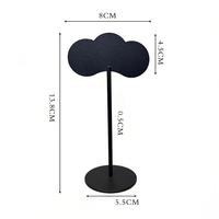 Mesa de Asiento Moderna Personalizada con Impresión de Nube Metálica No. Soporte para Letreros de Mesa, Letreros con Nombres para Restaurantes, Hoteles, Bodas, Cumpleaños y Eventos