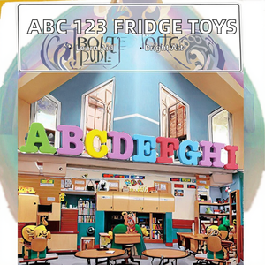 Cartoon ABC 123 Fridge Magnets <b>Plastic</b> Toy Magnetic <b>Letters</b> Numbers for Preschool Educational Learning-Uppercase & Lowercase - Product Image 2