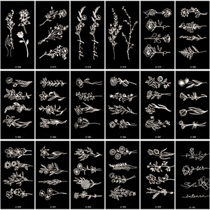 Bxtats Pequeños <span class=keywords><strong>Tatuajes</strong></span> <span class=keywords><strong>Temporales</strong></span> Semipermanentes <span class=keywords><strong>de</strong></span> Jugo Azul Gardenia para Venta al por Mayor y Personalizados, que Duran Hasta Media Semana - Product Image 4