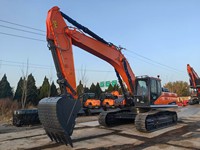 Excavatrice sur chenilles hydraulique robuste 37,6t DX360LCA-7M, godet de 2,03m³, brise-roche hydraulique, attache rapide