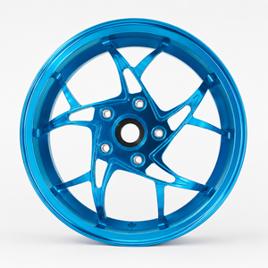 ดุมล้อรถมอเตอร์ไซค์ CNC รุ่นใหม่สำหรับ Vespa150/300 สกู๊ตเตอร์ อลูมิเนียมชุบสีแบบกำหนดเอง โรงงานผลิตโดยตรง - Product Image 2