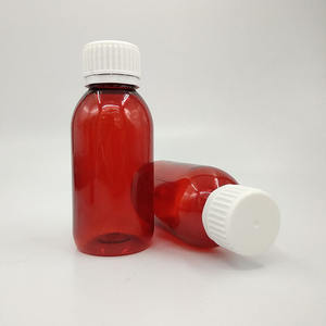 Bouteille de sirop ambré vide de 100 ml, bouteille de sirop en plastique vide, bouteille de sirop contre la toux vide avec bouchon - Product Image 5