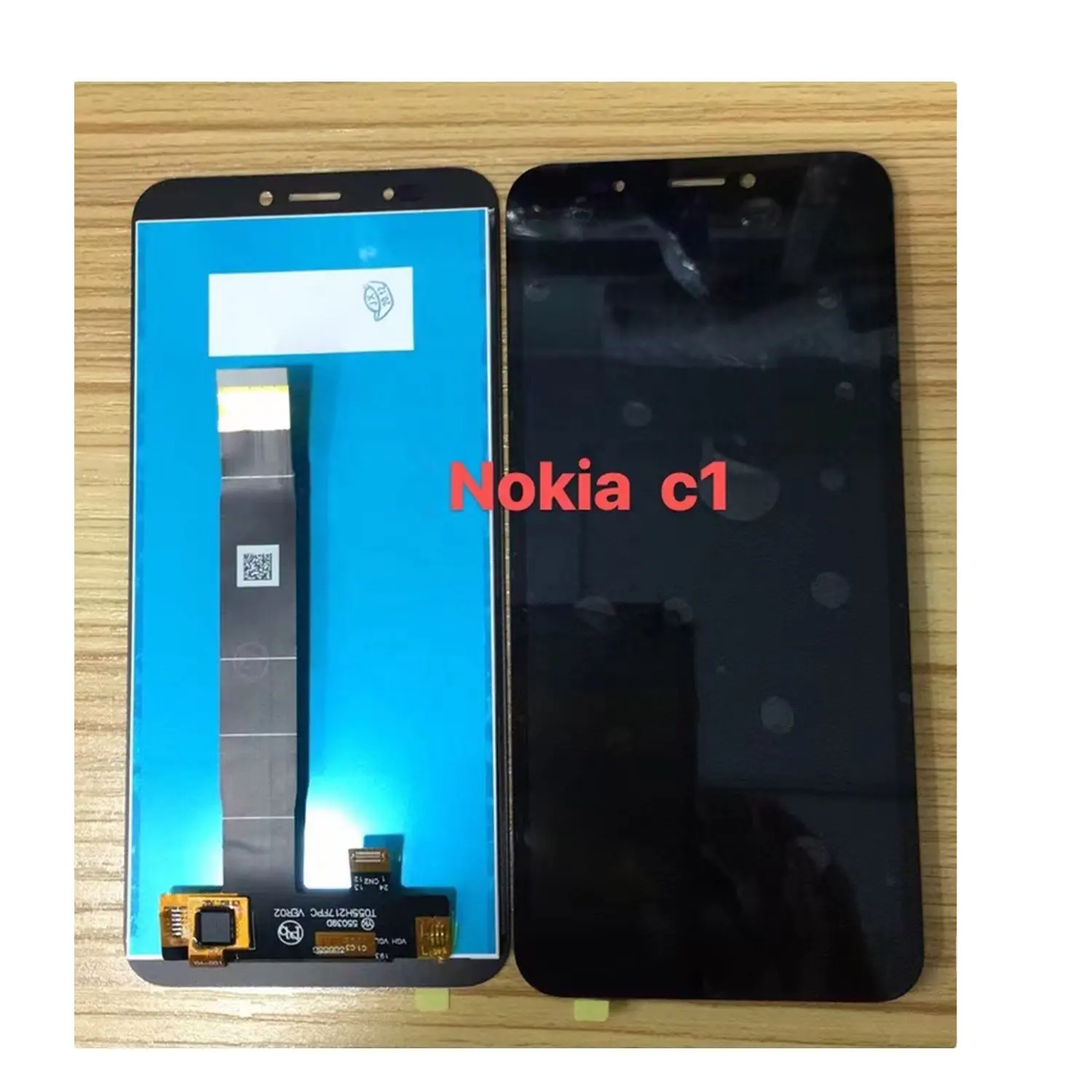 Vente en gros de téléphones portables LCD pour Nokia C1 C2 C3, écran combo LCD original, fournisseur d'usine populaire, Celular pantalla KN