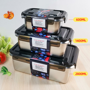 Fiambrera redonda de Metal de alta calidad para niños, fiambrera redonda de acero inoxidable sin olor, compra de almuerzo, materiales de grado alimenticio, caja Bento para adultos - Product Image 4