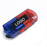 Lampe d'épaule rechargeable USB, lumière LED clignotante en plastique PC, étanche, pour la sécurité routière, lumière de signalisation de danger