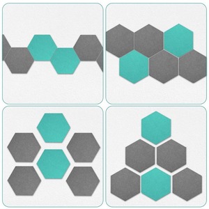 Hot bán cháy Polyester Acoustic tấm Tường trường học và gia đình Tường Cảm thấy tấm cách âm nhà máy sản xuất trực tiếp - Product Image 4