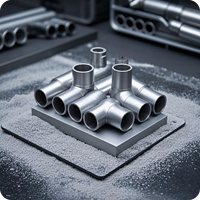 Pièces personnalisées en alliage d'aluminium pour équipement industriel léger imprimé en 3D