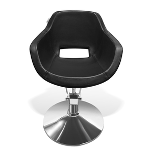 Silla de Estilismo de Cuero PU Suave, Silla de Salón de Belleza Moderna en Forma de <span class=keywords><strong>Arco</strong></span>, Silla de Estilismo de Salón con Altura Ajustable - Product Image 3