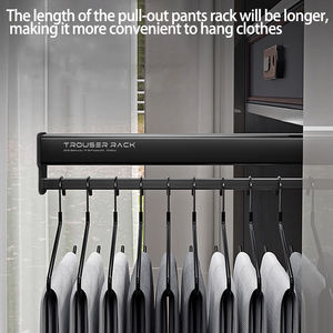 ราวแขวนกางเกงแบบยืดหดได้ใน<span class=keywords><strong>ตู้</strong></span><span class=keywords><strong>เสื้อผ้า</strong></span> ราวแขวนเสื้อผ้าแบบติดตั้งด้านข้างในตู้ - Product Image 2