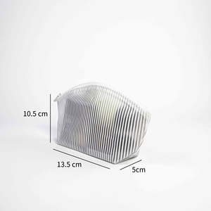 ISO BSCI Factory Beauty PVC <b>Makeup</b> <b>Bag</b> Lightweight <b>Transparent</b> Fashion Style Waterproof Zipper Closure Customized Logo Pattern - Product Image 2