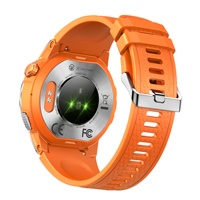 Nouvelle montre connectée GPS avec boussole, écran AMOLED, suivi d'activité, mesure de l'oxygène sanguin, fonctions de santé, étanchéité IP68, bracelet en silicone sportif HW008