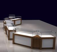 Nouveau produit : Boîte d'éclairage LED en bois pour comptoir, présentoir à bijoux, solution d'affichage haut de gamme