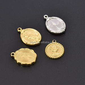 Wholesale Titanium Steel Embossed Pendant Necklace Mermaid Princess <strong>Queen</strong> Pendant Design Support Double-sided Engraved Logo - Product Image 4