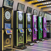 Machine de fléchettes électronique commerciale OEM avec double écran HD, fonctionnant à monnayeur, jeu multijoueur en ligne pour bars, salles d'arcade et clubs