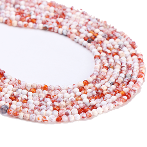 ลูกปัดพลอยธรรมชาติทรงเหลี่ยมเจียระไนแบบบริลเลียนต์ สีส้มตาแมว ปะการัง หยก ทับทิม ลูกปัดสีชมพูสำหรับทำเครื่องประดับ ขัดเงา ขนาด 1.5 มม. 8 มม. - Product Image 5