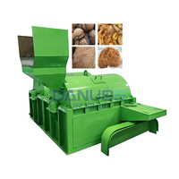 Déchiqueteuse automatique de coques de noix de coco à moteur électrique/diesel, machine à cocopeat, boîte de vitesses, production de fibre de coco haute capacité