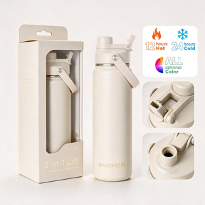 Free Sample14oz 24oz <strong>Kids</strong> Wide Mouth Double Wall Sports Travel Vacuum Insulated Stainless Steel <strong>Water</strong> <strong>Bottle</strong> <strong>with</strong> <strong>Straw</strong> Lid - Product Image 2