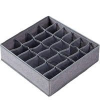 Boîte de rangement pliable multifonctionnelle en tissu non tissé à 24 compartiments pour armoire et salon – Chaussettes et soutiens-gorge – Vente directe fabricant