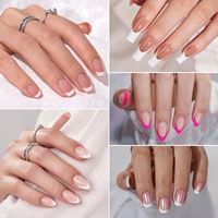 Btartbox Faux Ongles à Presser Personnalisés, Fournisseur en Gros, Ongles Français Artificiels de Haute Qualité, Gels Souples, Ongles à Presser French Tip