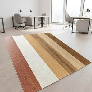 Revêtement de sol SPC imperméable et ignifuge de haute qualité avec installation par clic pour hôtels et bureaux - Product Image 1