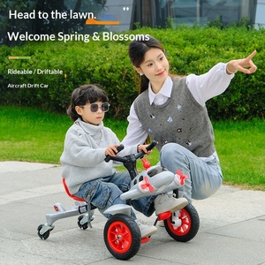 Voiture à pédales pour enfants, petit <span class=keywords><strong>avion</strong></span>, voiture à quatre roues, kart à pédales, scooter, jouet de drift pour garçons et filles de 3 à 6 ans - Product Image 2