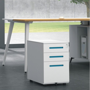 Armoire à dossiers mobile en acier mince pour bureau, table de chevet, table de bureau, piédestal mobile en métal, armoire à dossiers mobile - Product Image 5