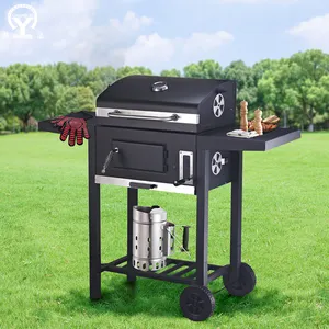 Barbecue coreano trolley all'aperto griglia a carbone cortile cortile cucina stufa senza fumo Barbecue da campeggio portatile