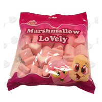 Gratis proefmonster cartoonvormige halal marshmallows 140g transparante plastic zak Valentijnsdag bruiloft zacht snoep zoete smaak 18