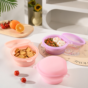 กล่องใส่อาหารซิลิโคนทรงสี่เหลี่ยมแพลตตินั่ม พับได้ เก็บอาหารสดใหม่ <span class=keywords><strong>ใช้</strong></span>ในครัวเรือน เกรดสำหรับอาหาร ปิดผนึกได้ <span class=keywords><strong>ใช้</strong></span><span class=keywords><strong>กับ</strong></span><span class=keywords><strong>ไมโครเวฟ</strong></span>และช่องแช่แข็งได้ พกพาสะดวก ทันสมัย - Product Image 4