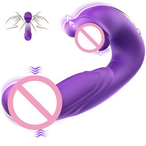 Vibrador con Estimulación de Clítoris y Lengua, Doble Estimulación, Masajeador de Punto G, Vibración Potente, Juguetes Sexuales para Mujeres - Product Image 3