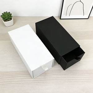 Boîtes d'emballage cadeau rigides en carton noir pour shampoing, recyclables, avec tiroir, vente en gros - Product Image 4