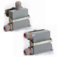 BYLJQ PG Gland HDC-HE 18P 24P IP65 Hochleistungs-Rechtecksteckverbinder Stecker Buchse Staubdichte Abdichtung Industrielle Verkabelungsanwendung