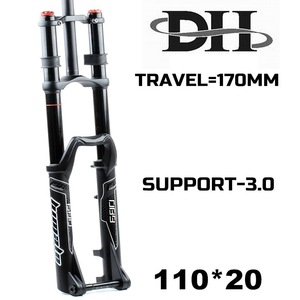 Himalo Xuống Dốc Softail 26/27.5Inch Xe Đạp Phía Trước Ngã Ba 170Mm Du Lịch Nhôm MTB Dh AM Xe Đạp Ngã Ba Xe Đạp Xe Đạp Treo Ngã Ba - Product Image 3