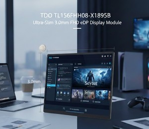 15,6 Zoll 3,0mm Ultra Slim FHD 1080P EDP IPS <span class=keywords><strong>Laptop</strong></span> <span class=keywords><strong>LCD</strong></span>-Anzeigemodul für Erweiterungsmonitore & Industrielle Eingebettete Systeme - Product Image 1