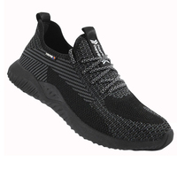 Chaussures de sécurité bon marché, légères et confortables, en maille, anti-choc et anti-coup de couteau pour hommes, industrielles et de construction