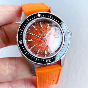 Orologio Meccanico da Uomo Stile 50-FATHOMS con Quadrante Verde a Motivo Tazza di Tè, Vetro Zaffiro Bombato, Movimento NH35A, Cassa Sabbiata, Resistenza 10ATM - Product Image 6